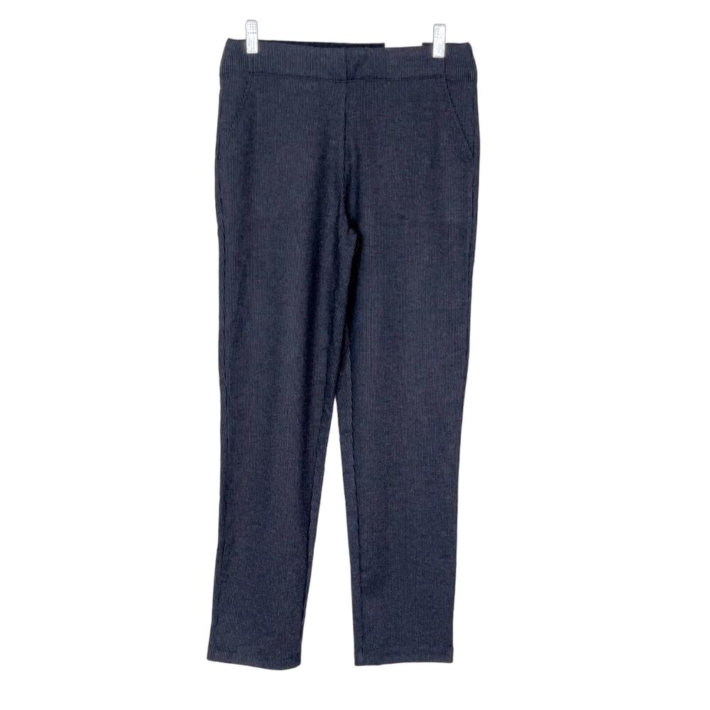NEW Max Studio Black and Charcoal Office Pant Slim Ankle Trouser Small, MSRP $98